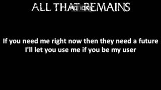 All That Remains - Nothing I Can Do (Lyrics)
