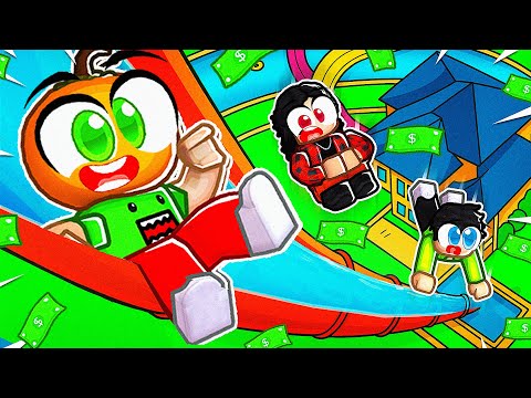 9,999,999 Metre SU KAYDIRAĞINDAN Kayarak Zengin Oldum! 💧 | Roblox