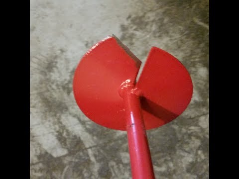 Trick for earth anchors that wont go down