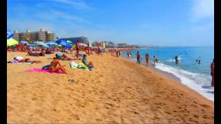 preview picture of video 'Море и пляж в Санта Сусанне, Испания. Santa Susanna, Spain'