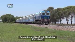 preview picture of video 'Tren de SOFSE con la 319-331-5 y coches chinos de larga distancia en cercanías de Manfredi'