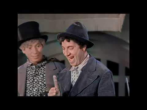 The Marx Brothers 1933 Duck Soup scene colorized remastered 4k