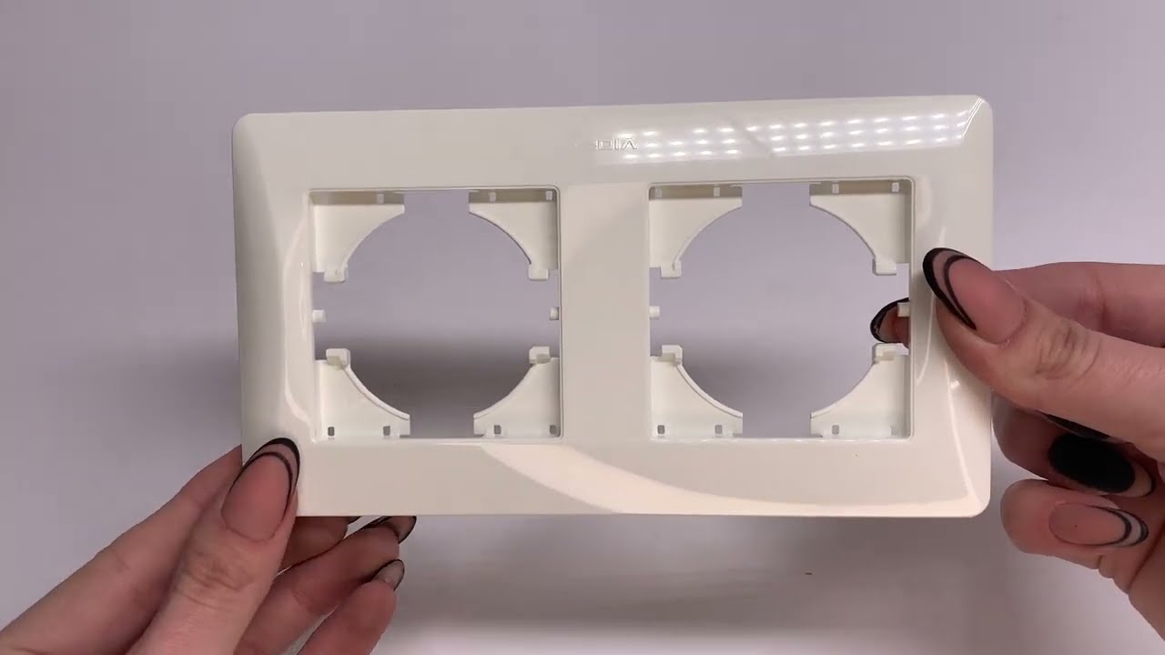 Рамка двойная горизонтальная VIDEX BINERA белая (VF-BNFR2H-W)