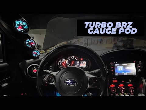 TURBO BRZ Gauge Install | Racing a MK5 Supra! [270 WHP SBD Turbo Kit, LOUD EXHAUST & BOV]