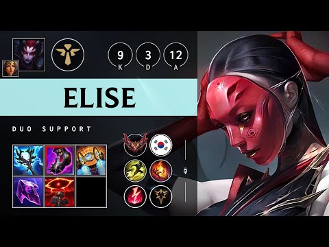 Elise Support vs Pyke - KR Grandmaster Patch 25.13