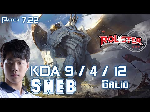 KT Smeb GALIO vs ORNN Top - Patch 7.22 KR Ranked