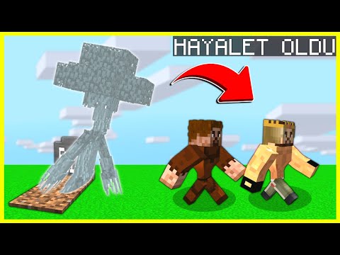 AĞAÇ ADAM HAYALET OLDU HERKESİ KORKUTTU! 😱 - Minecraft