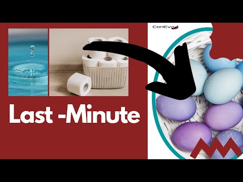 Osternest aus Toilettenpapier DIY Osterkorb basteln Last Minute Kita | ConEvo TV Kreativkiste #1