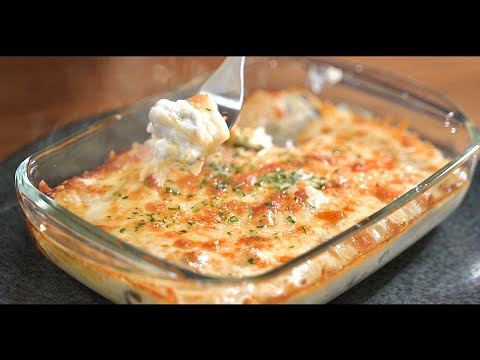 雪グラタン（白菜とキノコのグラタン）