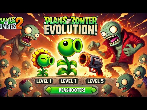 🔥 Peashooter Special Level 1 to 5 in Plants vs. Zombies 2! 🔥