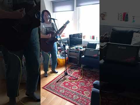 Using the harmony setting on my new Boss Cube Street II amp with my song Hot Blooded Woman