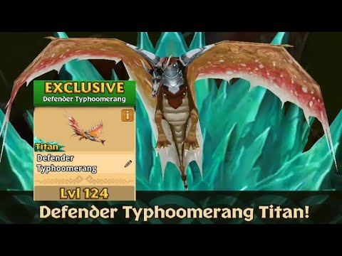 DEFENDER TYPHOOMERANG Max Level 124 Titan Mode - Exclusive Typhoomerang - Dragons:Rise of Berk