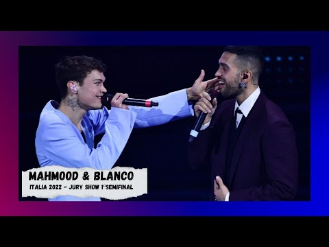 Mahmood & Blanco - Brividi  Eurovision 2022 Italy Jury show Semi Final 1