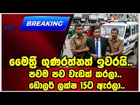 මෛත්‍රී ගුණරත්නත් ඉවරයි..පචම පච වැඩක් කරලා..ඩොලර් ලක්ෂ 15ට ඇරලා..