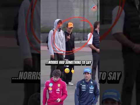 Looks like Norris wasn’t too happy that Leclerc and Sainz didn’t invite him on their flight 😅  #f1