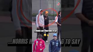 Looks like Norris wasn’t too happy that Leclerc and Sainz didn’t invite him on their flight 😅  #f1