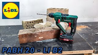 Parkside 20V Cordless Hammer Drill PABH 20 - LI B2 X20Vteam Unboxing and Test