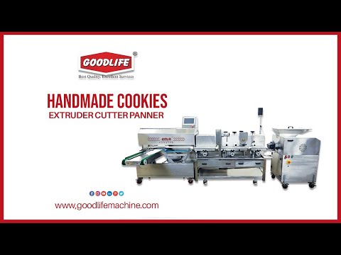 HAND MADE COOKIES EXTRUDER WITH CUTTER & PANNER( ECP MACHINE )