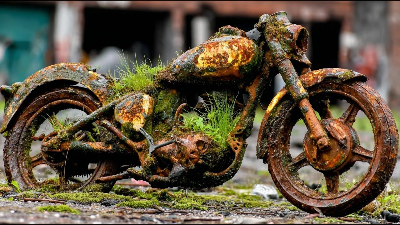 Man Fully Restores Abandoned Classic Motorcycle back to New | Start to Finish by @Restoratorman