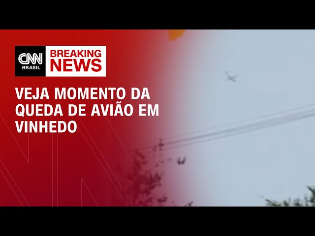 Veja momento da queda de avião em Vinhedo | CNN 360