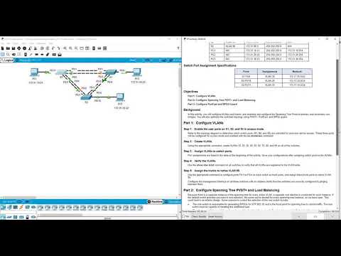 2.3.1.5. Packet Tracer - Configuring PVST (old CCNA)