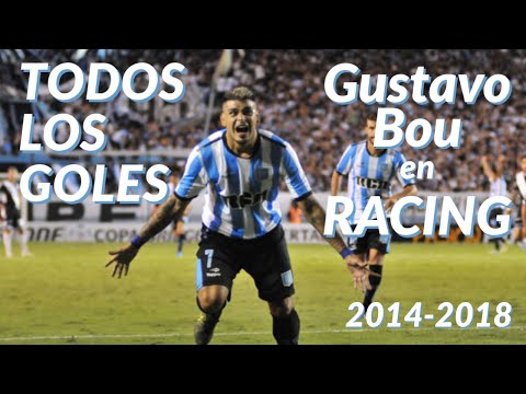 TODOS los GOLES de GUSTAVO BOU en RACING CLUB | HD | 2014-2018