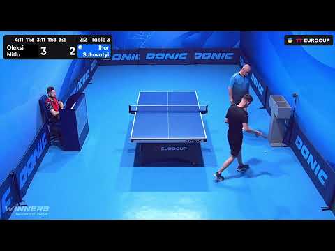 13:40 Oleksii Mitla - Ihor Sukovatyi 17.08.2023 TT Euro.Cup Ukraine Master. TABLE 3