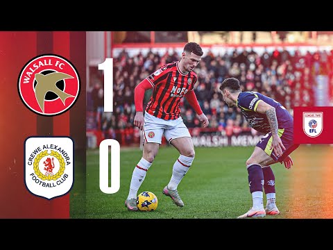 Highlights | Walsall v Crewe Alexandra