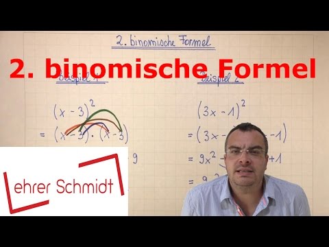 2. binomial formula | quadratic equations | mathematics | Lehrerschmidt