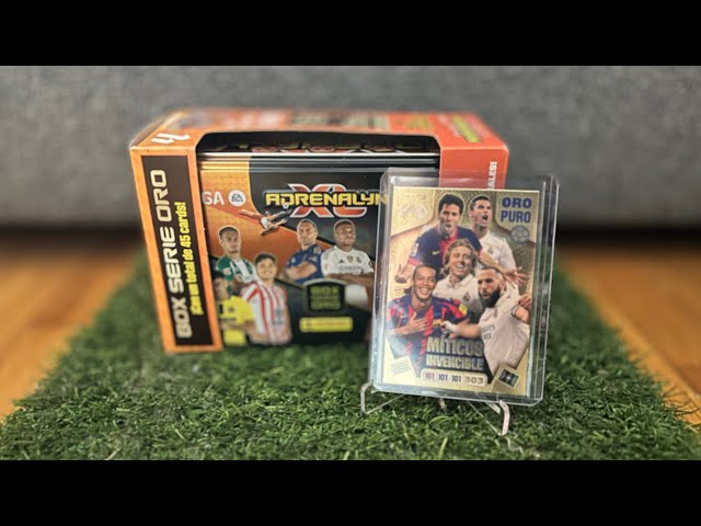 Vídeo relacionado con TIN BOX Serie ORO 2025 2026 Liga de futbol, Lata Grande con cartas especiales