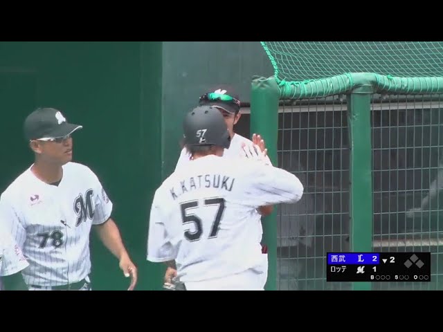 【ファーム】マリーンズ・香月一の2者連続弾ですぐさま同点!! 2018/6/14 M-L(ファーム)