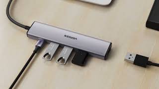 UGREEN Hub Adapter USB naar 4x USB en USB-C voor Laptop/MacBook video