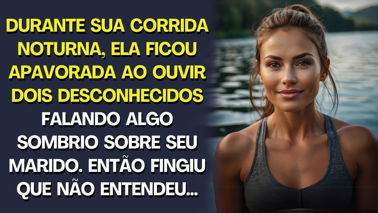 Durante a corrida, apavorou-se ao ouvir uma conversa sombria sobre o marido. Fingiu que não entendeu