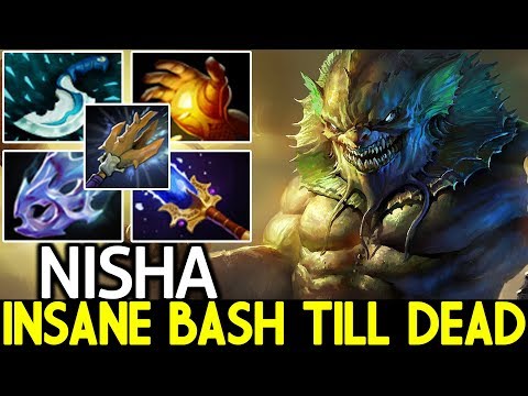 NISHA [Slardar] INSANE BASH TILL DEAD Scepter Max Attack Speed 7.22 Dota 2
