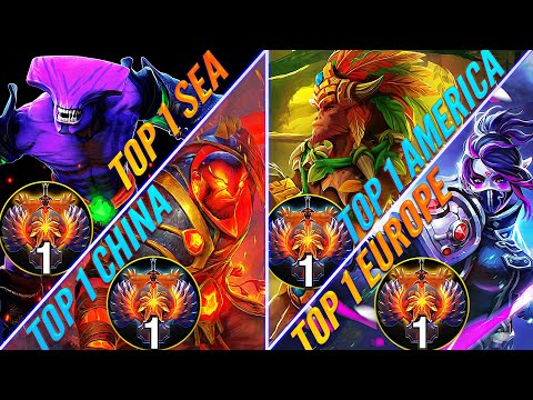 TOP 1 MMR Ranks From All Regions In Patch 7.32c - The Best Of The Best | Dota 2