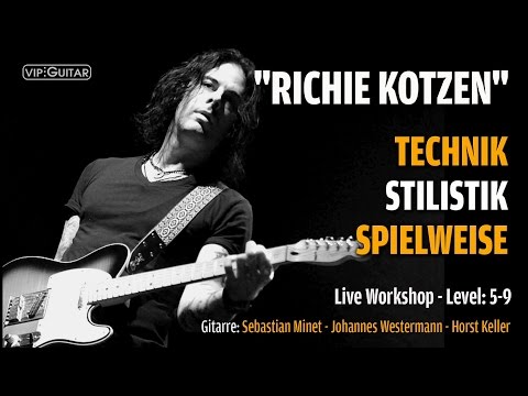 Richie Kotzen: Technik, Stilistik, Spielweise - Live Workshop - mehr in der Beschreibung!