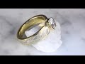 video - Mokume Triple Taper Engagement Ring