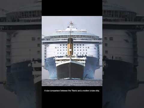 Titanic Versus HUGE Cruise Ships!