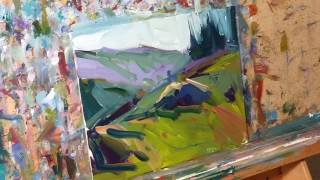 Awesome Landscape Oil Painting Demo - Impressionist Loose Brush by Artist Jose Trujillo