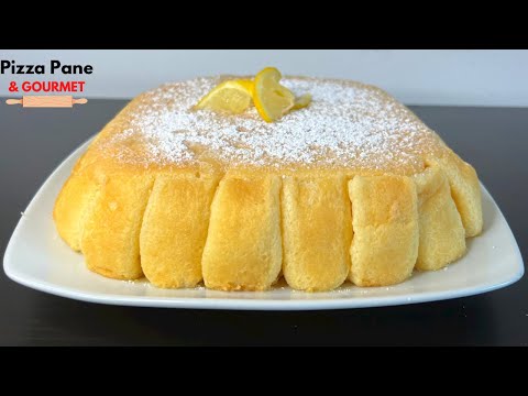 TORTA FURBA CON SAVOIARDI E CREMA AL LIMONE! Si prepara in 10 minuti!
