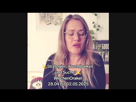 💫 Strategien, Fruchtbarkeit und Suche💫WochenOrakel 28.04 bis 02.05.2025