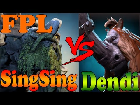 Dota 2 - SingSing vs Dendi and others players 6000+ MMR Plays Faceit Pro League - FPL