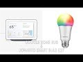 Google Home Hub and Jomarto Smart Bulb