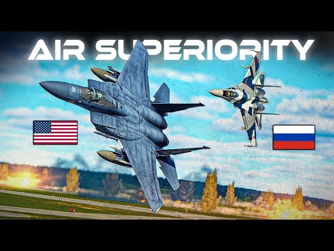 The Best Heavy Weights | F-15 Eagle Vs Su-27 Flanker DOGFIGHT | Digital Combat Simulator | DCS |
