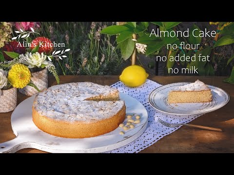 Easy flourless Almond Cake - Glutenfree - No fat added!!