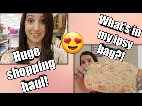 HUGE SHOPPING HAUL! | WHAT'S IN MY IPSY BAG? | ERIKA ANN Video