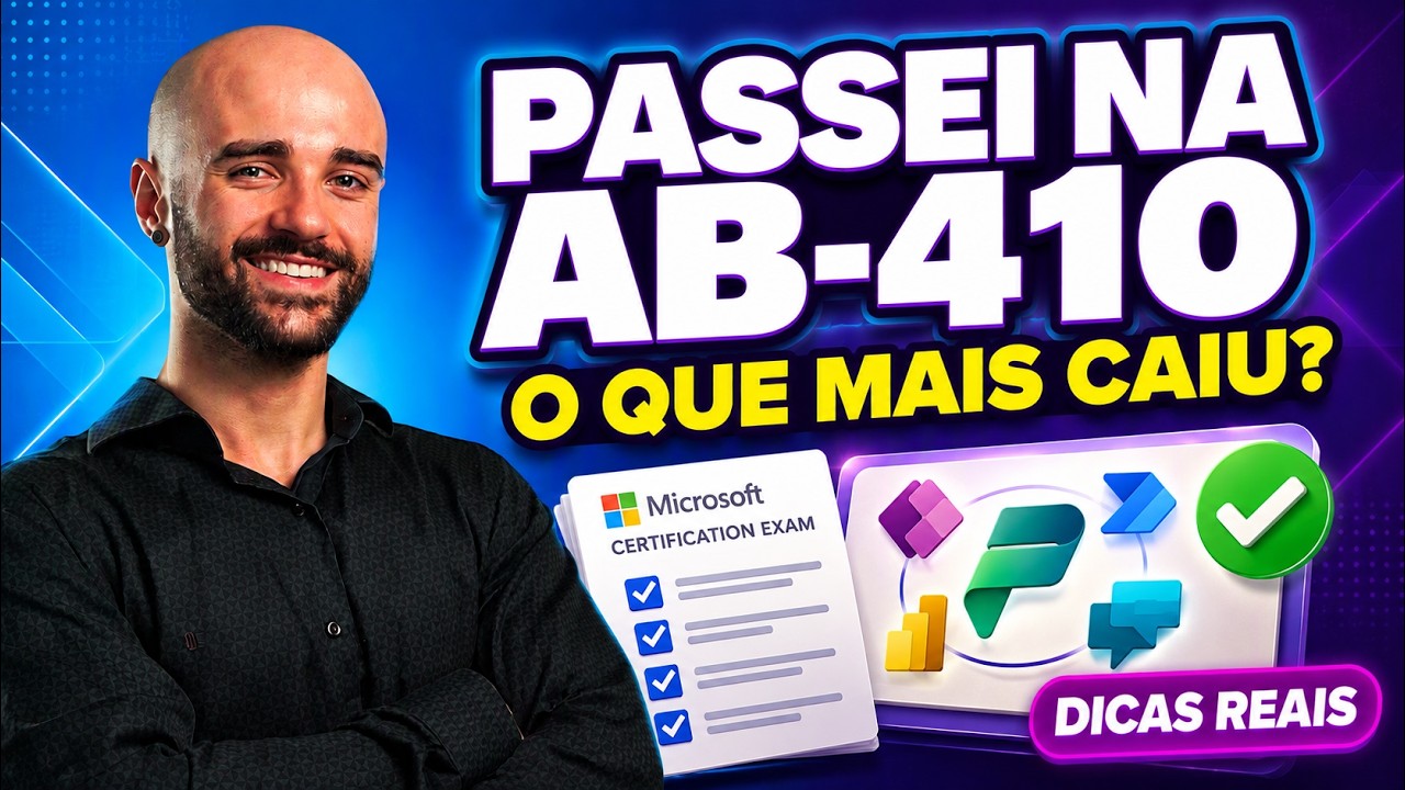 Passei no Exame AB-410: Minhas Dicas e o Que Mais Caiu na Prova
