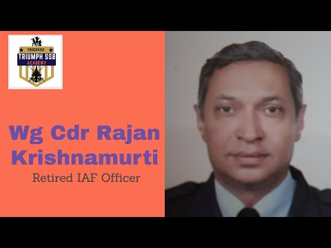 Wg Cdr Krishnamurti veteran Interviewing Officer || TRIUMPH SSB ACADEMY