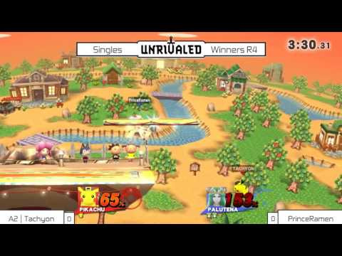 Unrivaled SSB4 - A2 Tachyon (Pikachu, Duck Hunt) vs PrinceRamen (Palutena) - Winners R4