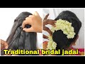 South Indian wedding hairstyle | Muhurtham hairstyle with flowers
